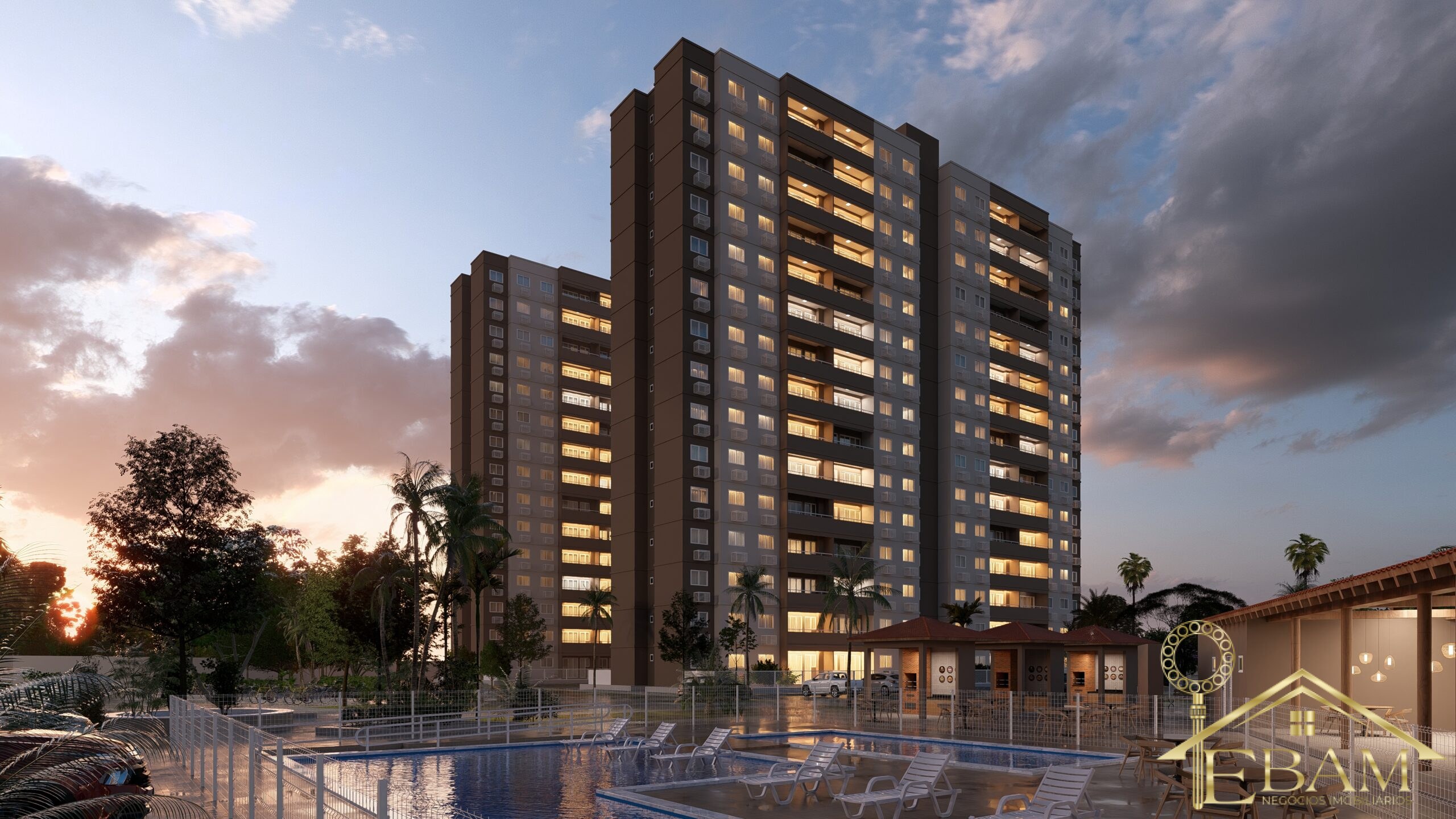 BELA VISTA LIVING: 2 quartos com suíte e varanda — 50,84m² em Bairro Jaguaribe